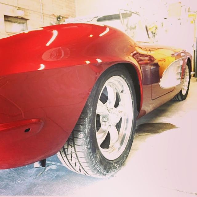 Red and White Car