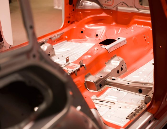 Bent car frame repair