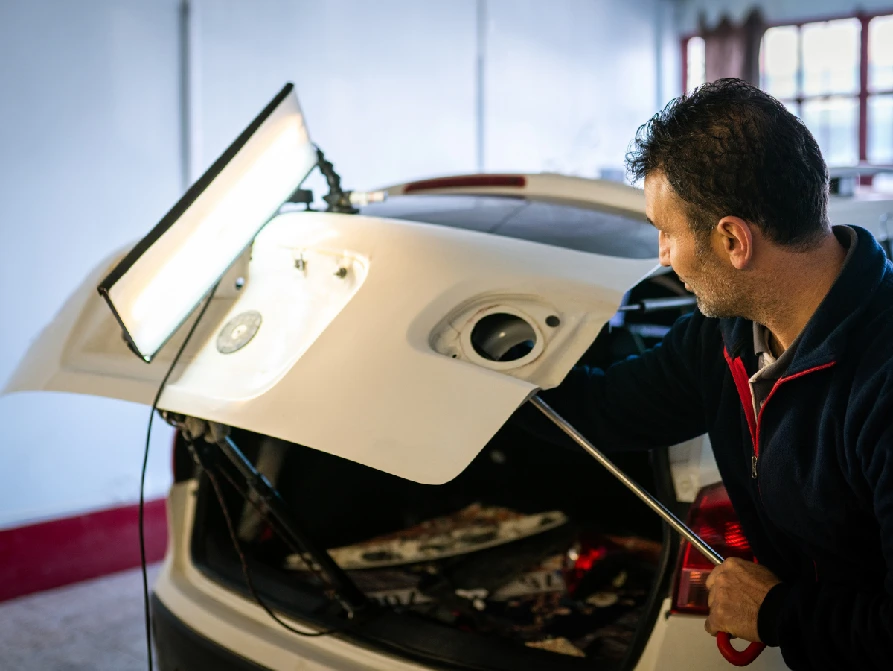 Paintless car dent repair service