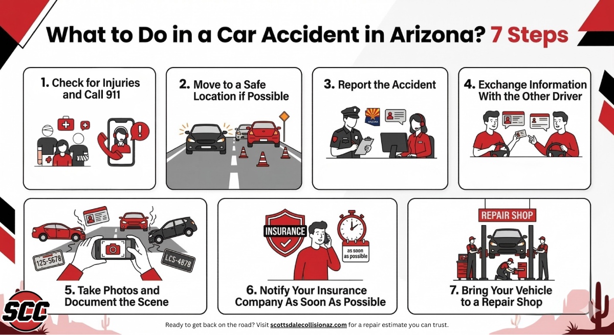what to do in a car accident in arizona